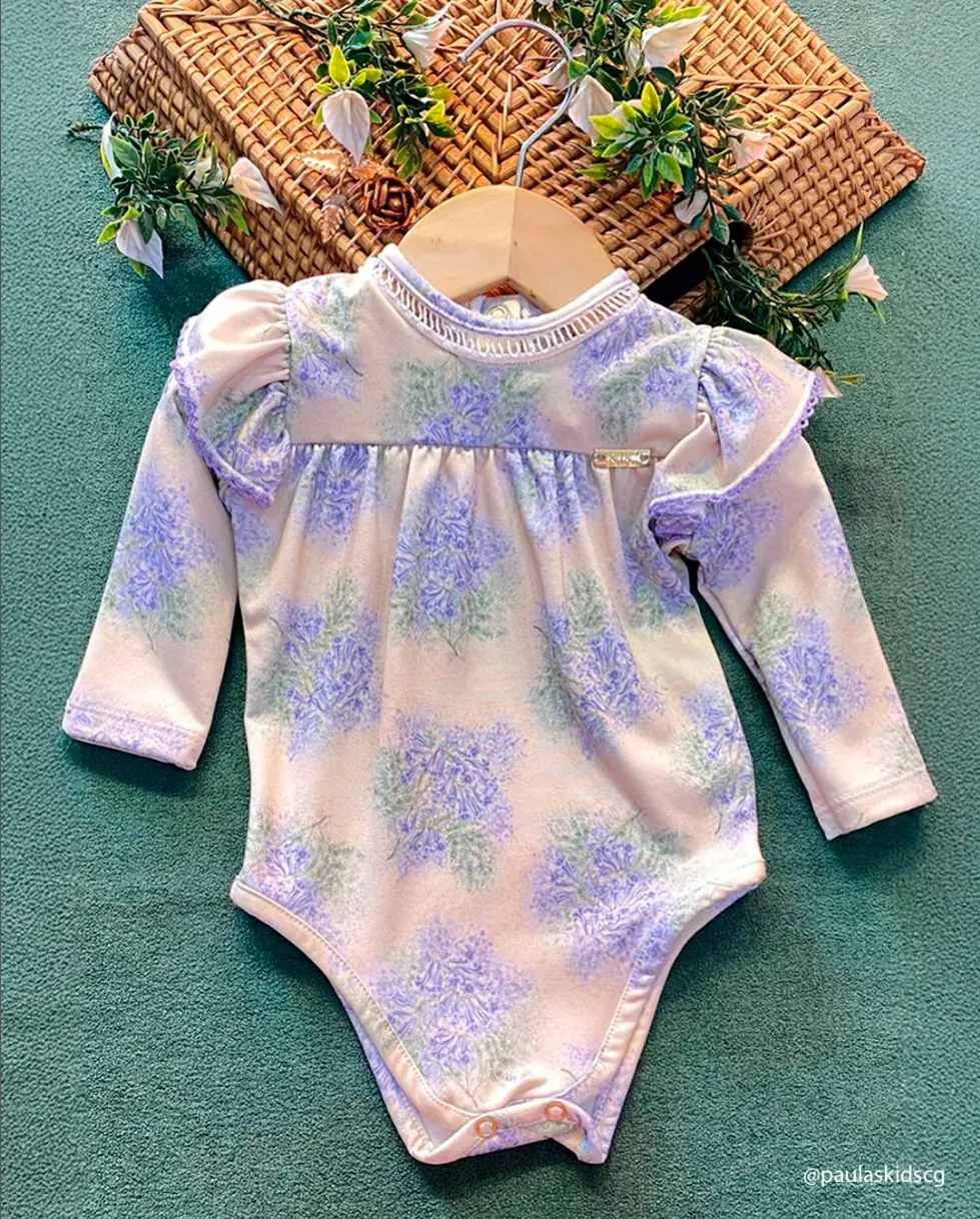 Body infantil floral